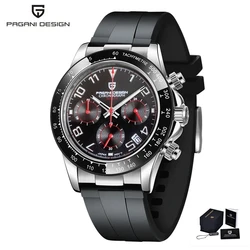 PAGANI DESIGN 2021 New Top Brand Quartz Watch Sapphire Waterproof Clock Men's Sports Time Code Watch Luxury Relogio Mangio