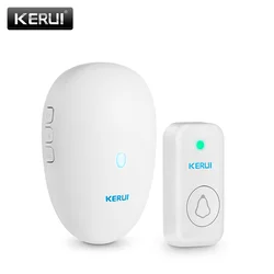 KERUI-M521 Campainha sem fio, Campainha de porta inteligente, Chime Ring, Botão impermeável, Plug and Play, ao ar livre, 57 músicas, 300m de alcance, 433MHz