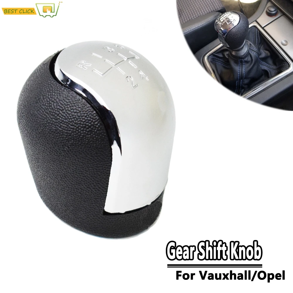 For Opel/Vauxhall Vectra B/C Astra F/G Corsa B Tigra A Chromed Styling Car Gear Shift Knob Lever Stick Pen Shifter Head Ball