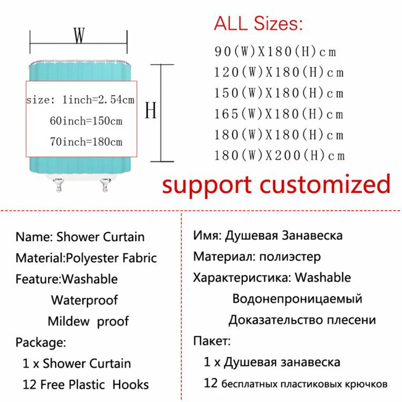 Bathroom Shower Curtain School Periodic Table of The Physics Mendeleev Education Material 72x72 inches Waterproof Bath Curtain