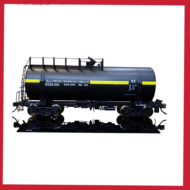 Diecast HO Scale 1/87 China Railway G17K Oil Tank Transporter Train Model Adult Classic Collection Static Display Boy Toy