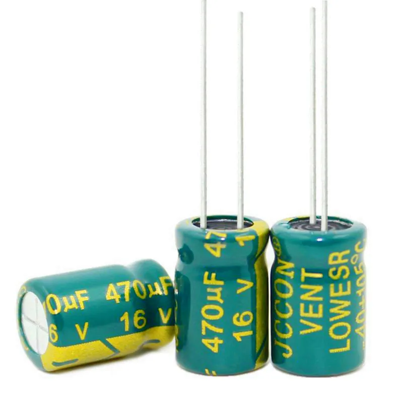 200PCS 470UF 16V 16V470UF Aluminum Electrolytic Capacitor  high-frequency 8X12MM