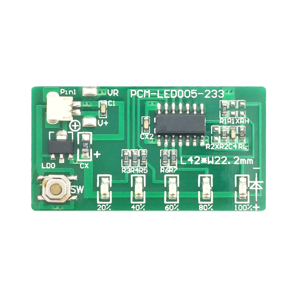 PCM-LED005-233 (4) Disesuaikan PCM BMS Perlindungan Sirkuit Modul untuk Li-ion Li-Polymer Battery Pack