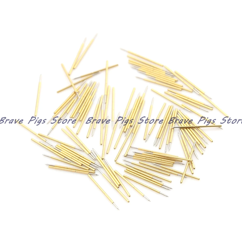 3A 100Pcs/Bag Stainless Steel Spring Test Probe Pogo Pin P50-B1 Dia 0.5mm Length 16.35mm Wholesale