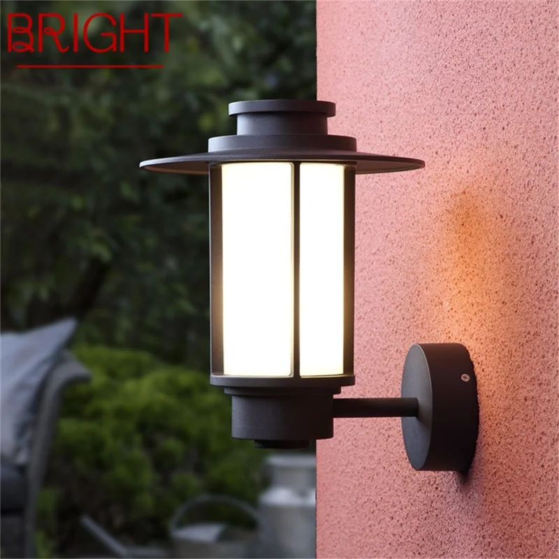 

BRIGHT Outdoor Wall Lamps Classical LED Lighting Waterproof IP65 Sconces For Home Porch Villa Decoration