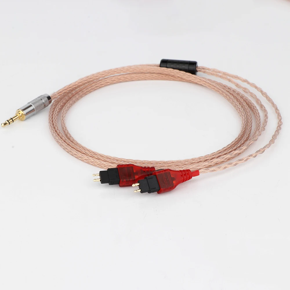 Câble d'écouteurs 16 cœurs 7n OCC, 3.5mm 4.4mm, câble d'écouteurs, mise à niveau audio, remplacement pour HD580 HD600 Sony Denon