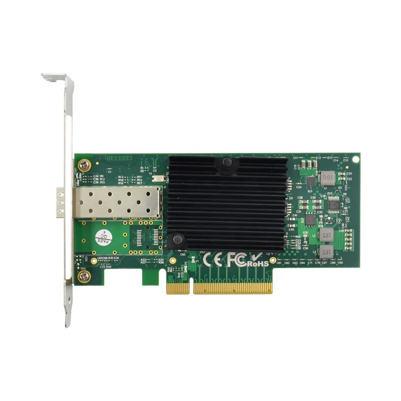 

PCI-E X8 to 10 Gigabit server fiber network card PCIe 10GbE SFP + fiber network card 82599EN chipset