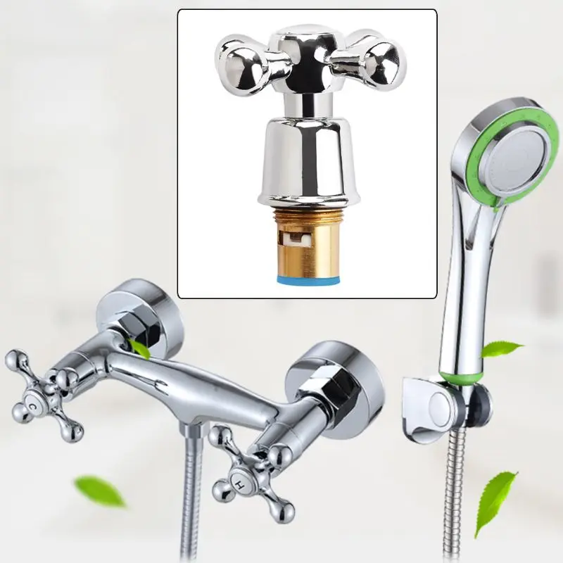 2020 nuevo 1 de cobre Cruz manija de baño fregadero grifo Mango para cocina accesorios de baño