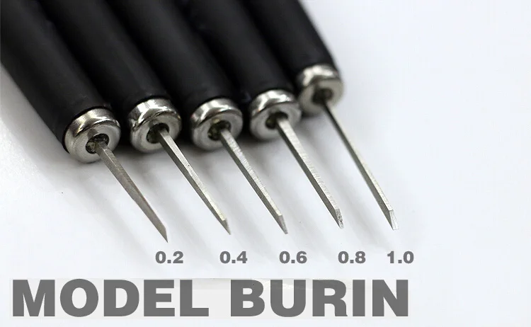 Model yapımı Tool Scribe Tungsten çelik itme bıçak dönüşüm aracı 0.2/0.4/0.6/0.8/1.0/2.0/3.0/4.0mm