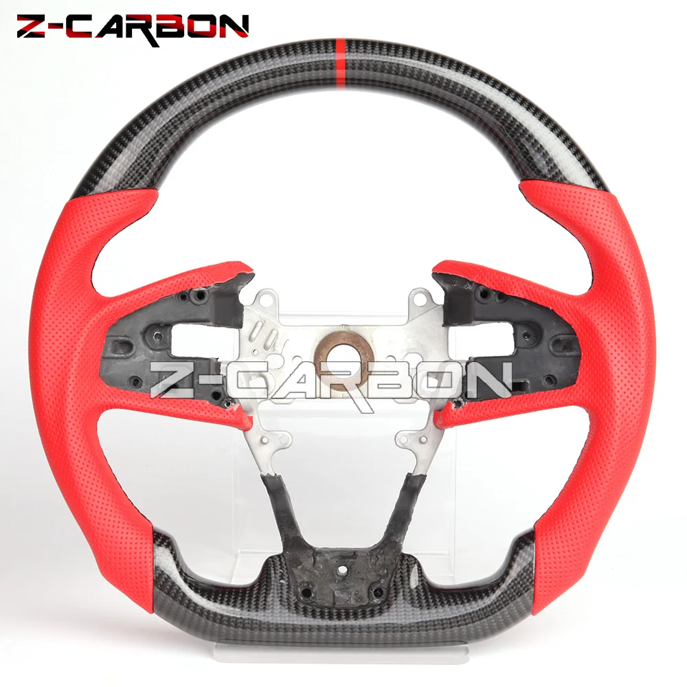 

Steering Wheel Fit For Honda 10th Generation Civic Carbon Fiber Perforated Leather