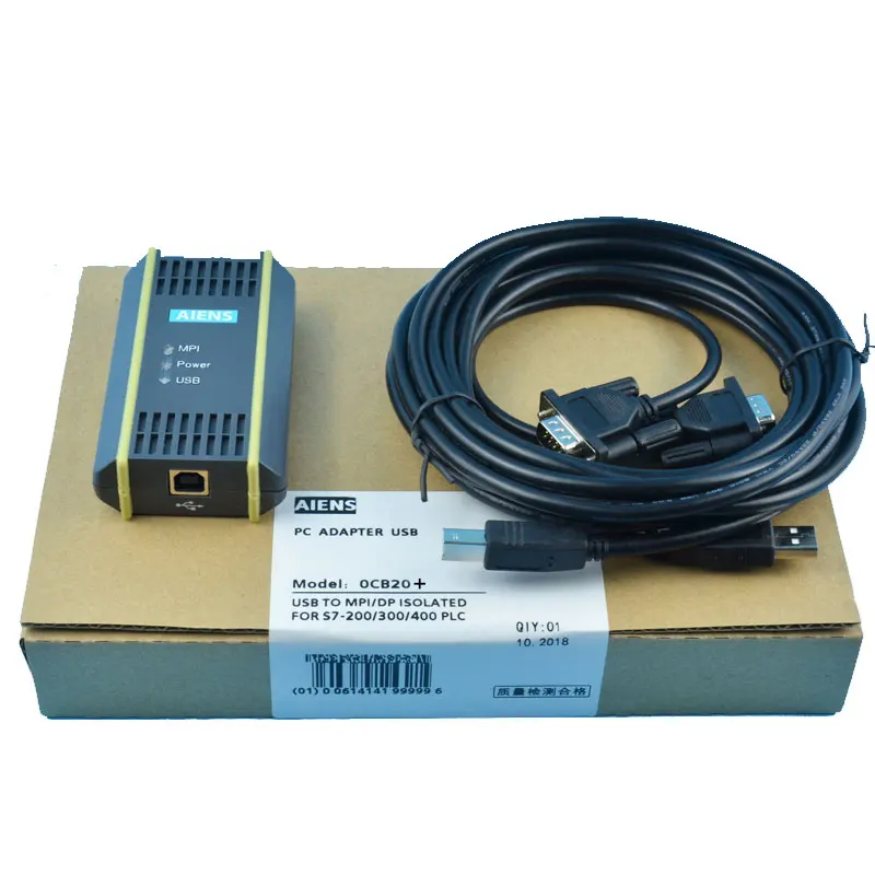 PC Adapter USB Cable Adapter For Siemens S7-200/300/400 Profibus/MPI/PPI 9-pin Replace for Siemens 6ES7972-0CB20-0XA0