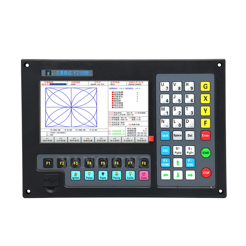 

2-axis CNC plasma cutting system F2100B compatible with G code FastCAM and FreeNest welding machine flame cutting machine