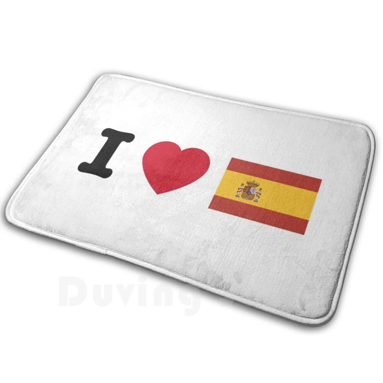 I Love Spain Mat Rug Carpet Anti-Slip Floor Mats Bedroom Love Spain I Love Spain Amo Espana Espana Spanish Travel I Love