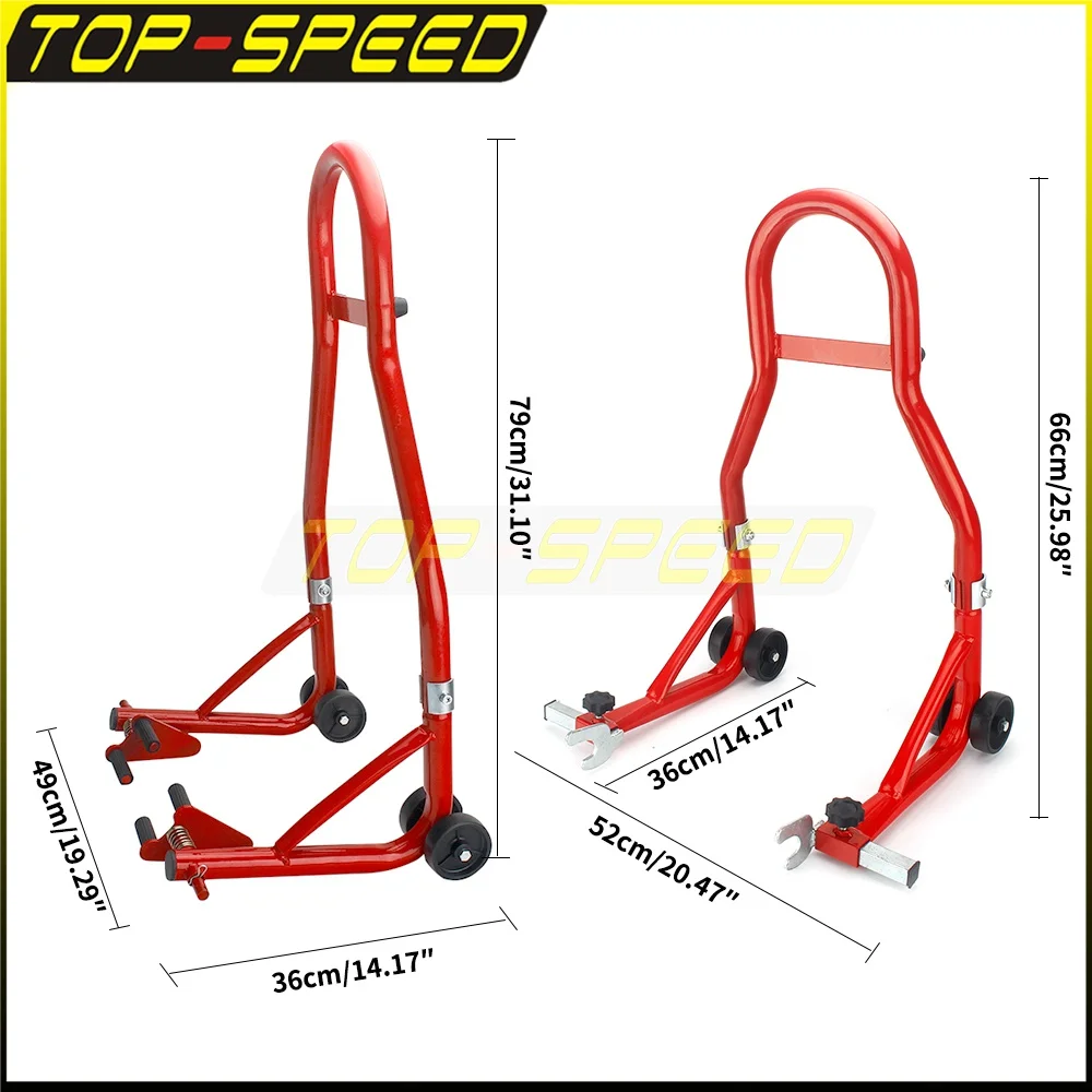 Universele Motorfiets Wiel Lift Stand Band Volledige Set Voorwiel En Achter Frame Voor Honda Kawasaki Bmw Motor Winkel