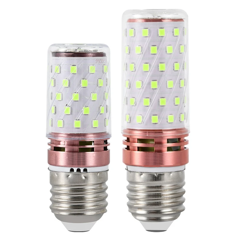 220V E27 E14 LED Corn Bulbs 12W 16W Candelabra LED Light Bulb Red Bllue Green Yellow Purple Small Screw Lamp Bulbs For Home