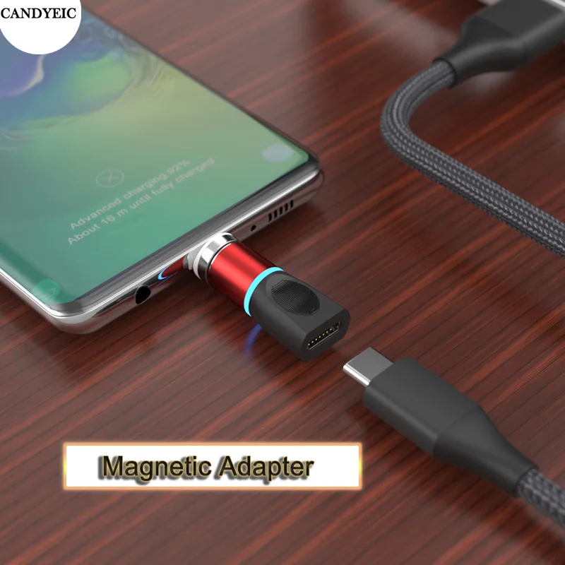 Micro to Type C Magnetic Adapter For Samsung S24 XIAOMI 14 Tecno Pova 6 Neo Lenovo Tab M11 Doogee DK10 Cubot Max 5 Charging