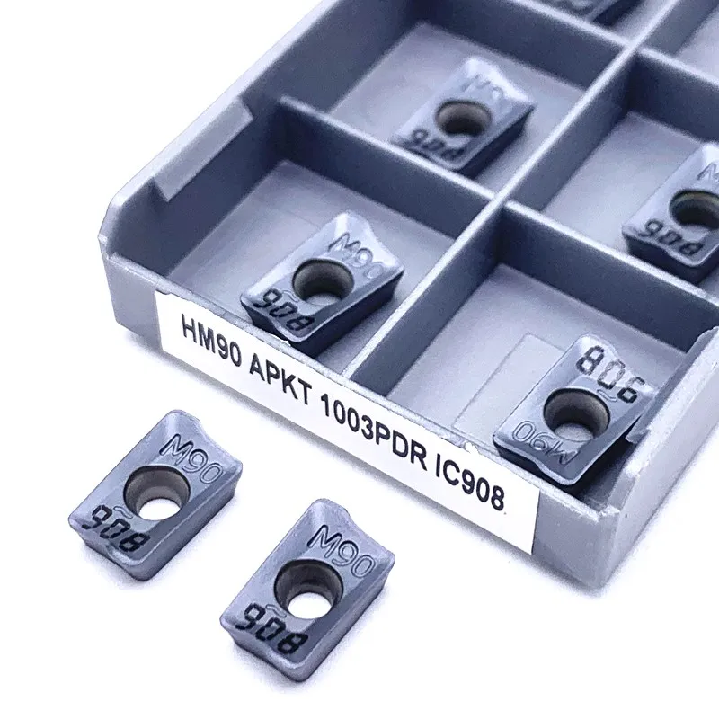 HM90 APKT1003 RPMW1003 IC908 APKT1604 ADKT1505 커터 선삭 공구 APMT1135 IC928 초경 인서트 CNC APKT 페이스 선반 밀링