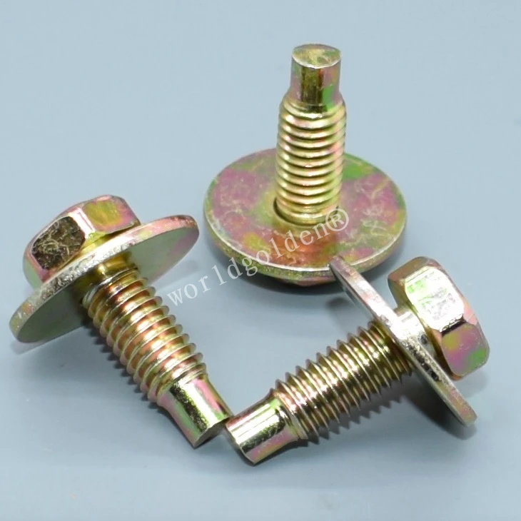 worldgolden 100pcs auto metal Screw Zinc Color Screw