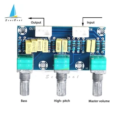 XH-M802 Passive Tone Board Amplifier Board Preamp Power Module Low High Sound Adjustment Electonic Diy Electronic PCB Board