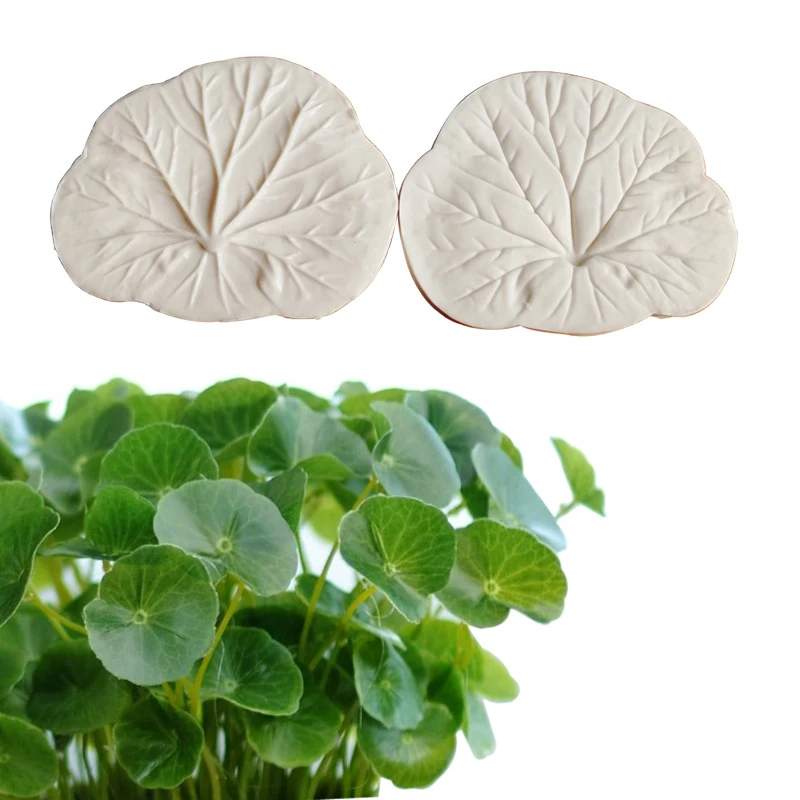 Lotus Leaf Veiner Silicone Mold Chocolate Fondant Gumpaste Sugar Clay Flower Cake Decorating Tools Cold Porcelain Moulds M2109