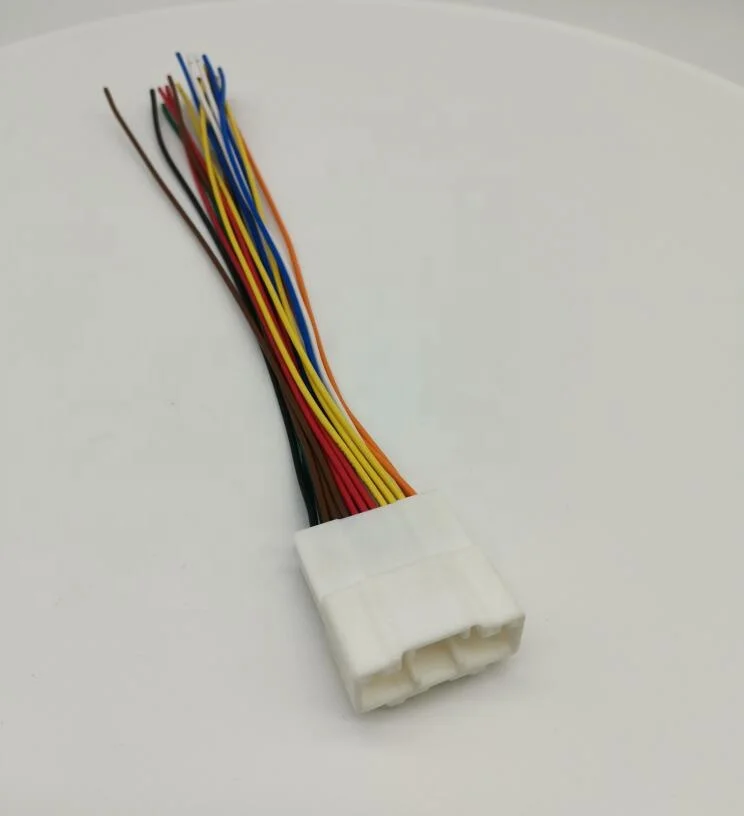 

Free shipping 1/2 pcs 20 pin male female wire to wire cable harness connector 6098-5622 6098-5613 with 20AWG 15cm wire