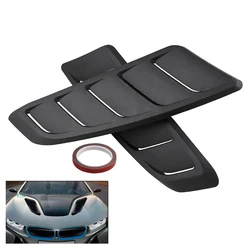 2pcs Universal Car Bonnet Hood Vent Front Hood Vent Decorative Air Flow Fender Intake For Ford Mustang ABS Plastic
