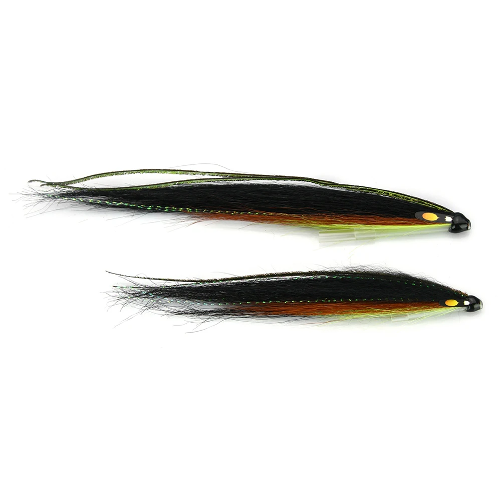 

Мушки для морской форели Laerdal Sunray Shadow Lightning Chartreuse Salmon Fly, пластиковые трубки (8 шт.)