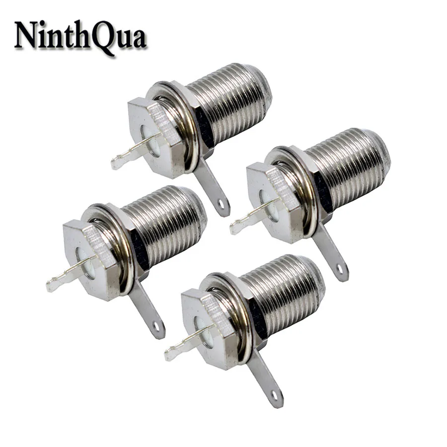 1/2/4pcs British F Female Connector Welded Type Joint TV Set-top Box Antenna Plug Repair Parts