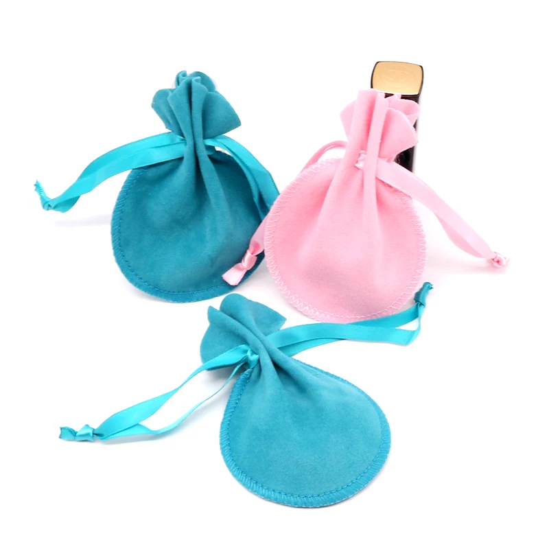 

Новый подарок бархатная сумочка 20 шт Розовое озеро синий ювелирный браслет упаковка маленькая Саше сумка для упаковки подарка Свадебный мешочек на заказ