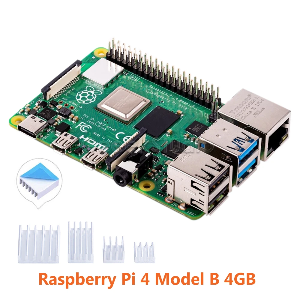 In Stock! Official Original Raspberry Pi 4 Model B 4GB RAM Quad Core 64-bit 1.5GHz Bluetooth 5.0 Dev Board