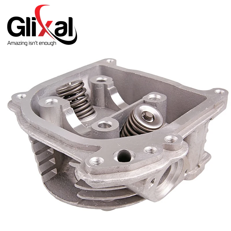 Glixal GY6 49cc 50cc 139QMB Chinese Scooter Engine EGR Type Cylinder Head Assy with Valves for Roketa Qingqi Jonway Moped