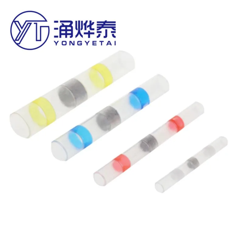 

YYT 10PCS Heat shrinkable tube insulation sleeve electrician waterproof solder ring terminal package belt inner rubber wire soft