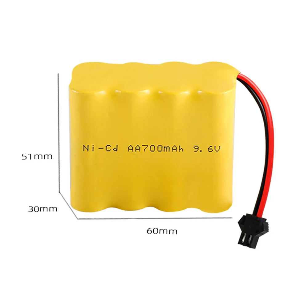 9.6 V 700 Mah Nicd Sạc Xe Ô Tô Phụ Kiện Pin + Dây Cáp Cho Xe Đua Xe Tăng Điện Điều Khiển Từ Xa Đồ Chơi 9.6 V 700 Mah