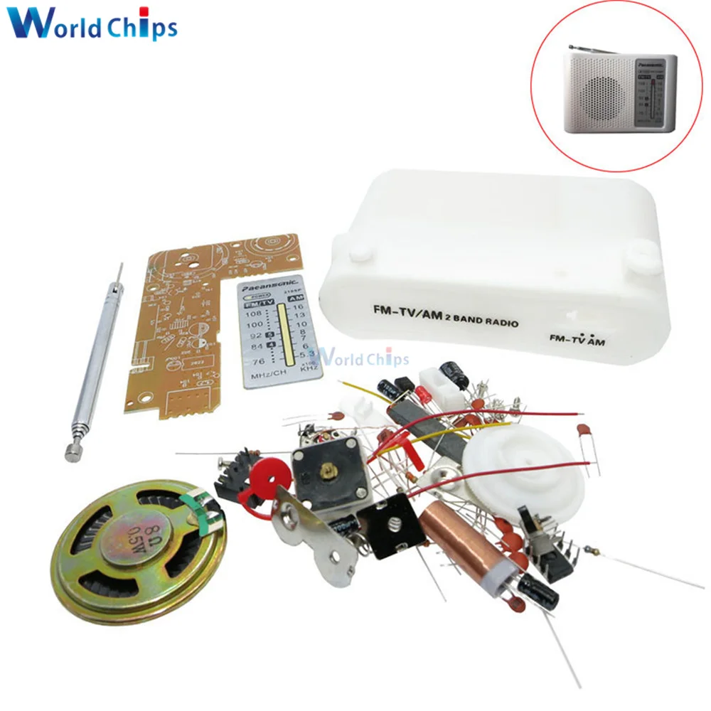CF210SP AM/FM Stereo Radio DIY kit Electronic Production Portable FM AM Parts Suite For Arduino