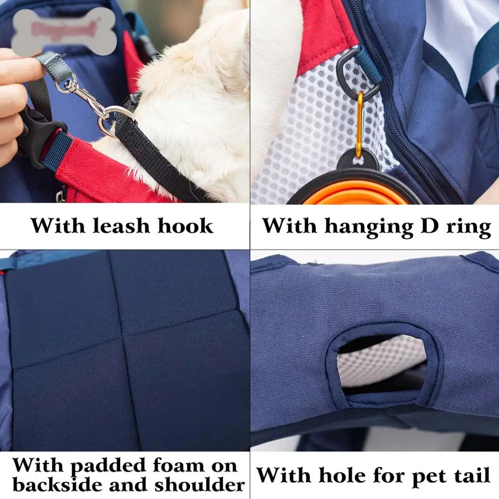 Pet Rucksack Träger Für Katze Hunde Front Reise Hund Tasche Durchführung Für Tiere Kleine Mittelgroße Hunde Bulldog Welpen Mochila Para perro