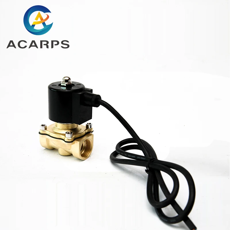 

3/4" Normally Closed Brass Fountain Solenoid Valve Waterproof 110V 24V 12V 24v Solenoid Valve For Underwater