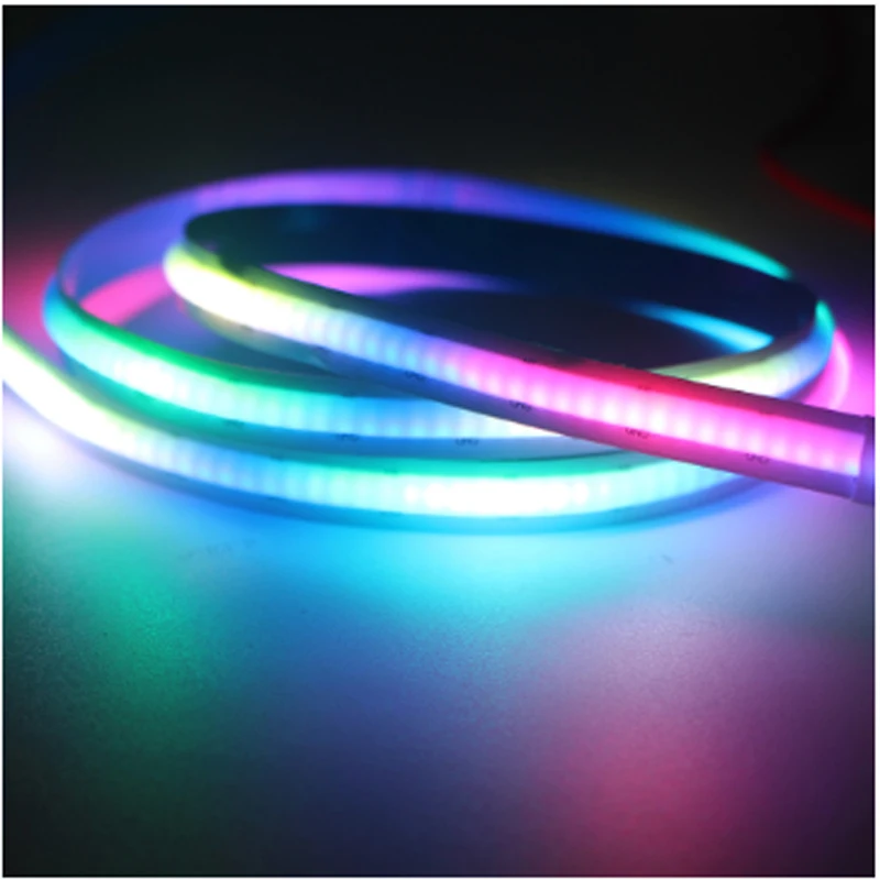 DC 5V COB LED Strip Light 332LEDs SK6812 RGB FOB Dream Color LED Digital Strip Flexible Multi-Color High Density No light spot