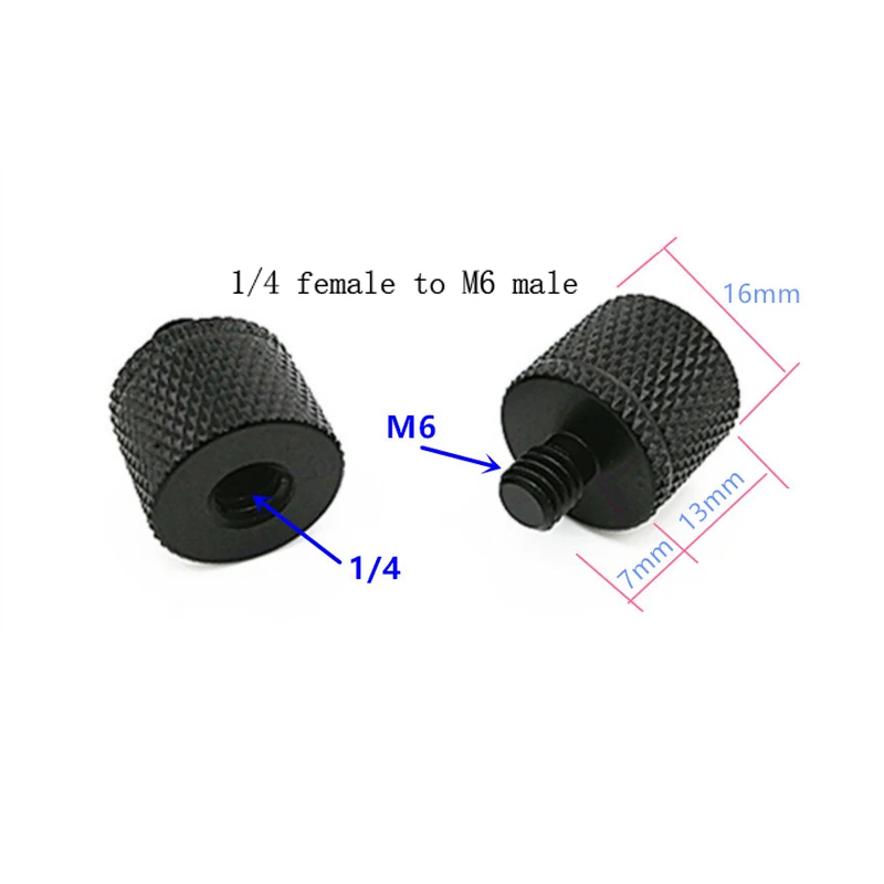 M4 M6 M8 M10 M12 to 1/4 Male to Female Screw Mount Adapter photography accessories tripod head quick release plate screw