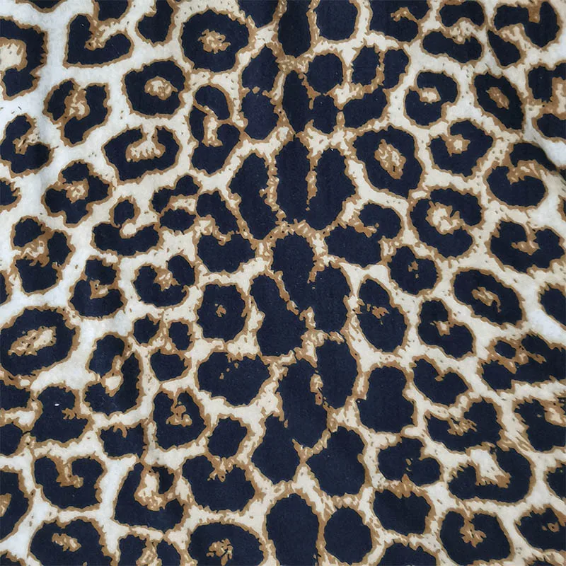 Good Sexy Leopard Print Knitted cotton Fabric 4 Sides Stretch Milk Silk Knit Cotton Fabric Sewing DIY Women T-shirt underwear