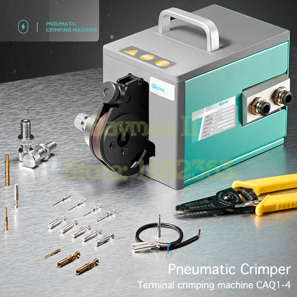 Pneumatic aviation pin crimping tool 0.5-6mm2 cold terminal GNQ1-4 four-Indent heavy-duty connector crimping machine