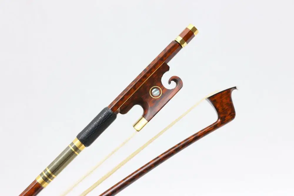 

Yinfente Violin Bow 4/4 Snakewood Straight Pretty inlay AAA Bow Hair #S12