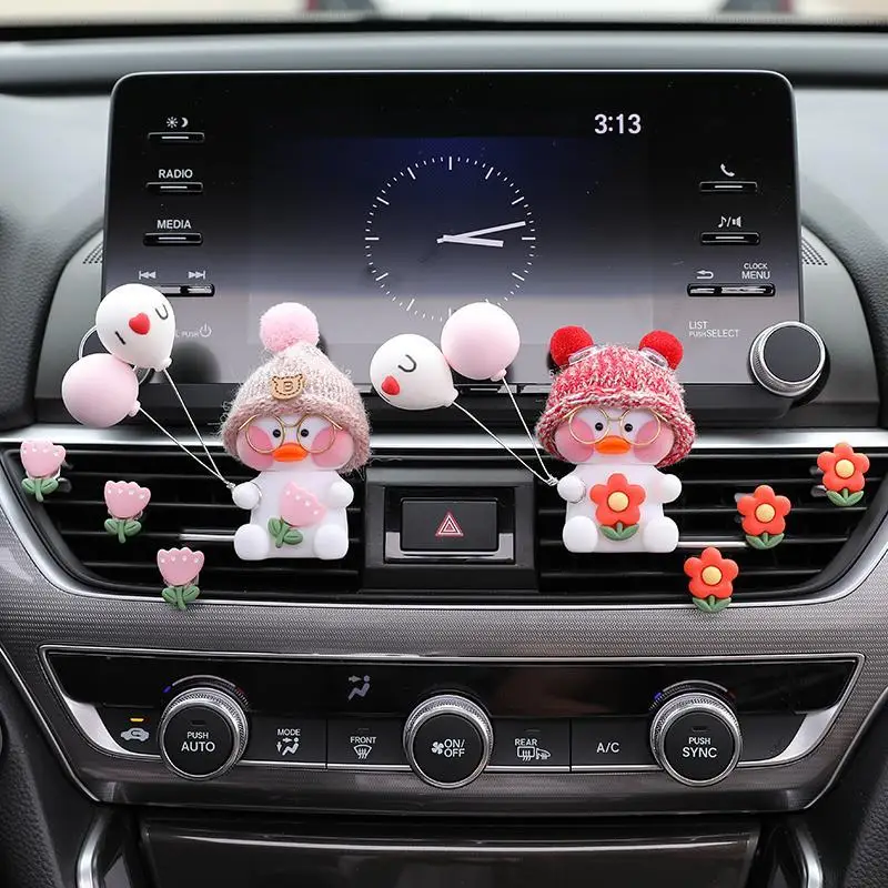 Car Cartoon Net Red Duck Air Conditioning Air Outlet Fragrance Decoration Car Cute Perfume Car Fragrance Lasting Light Fragrance