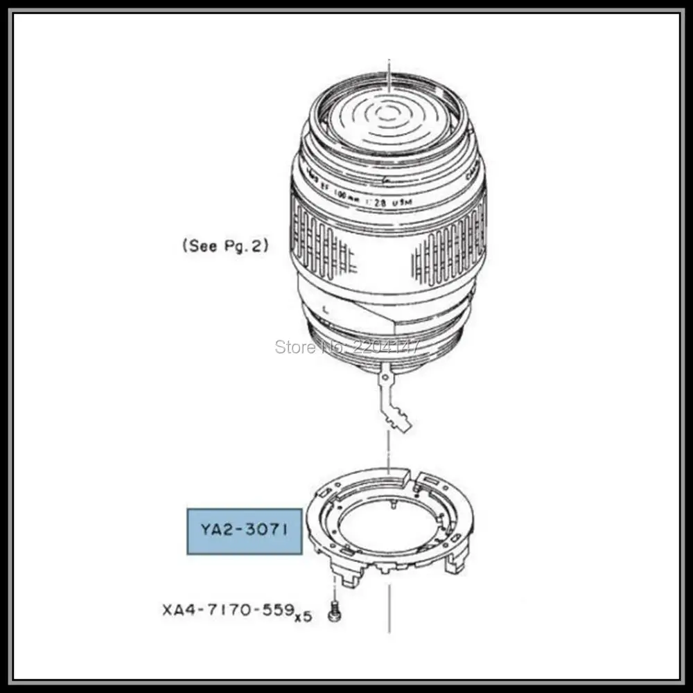 New Original  Repair Part For Canon Macro Lens EF 100mm F/2.8 USM Lens Barrel Fixed Bracket Ring Ass'y YA2-3071-000