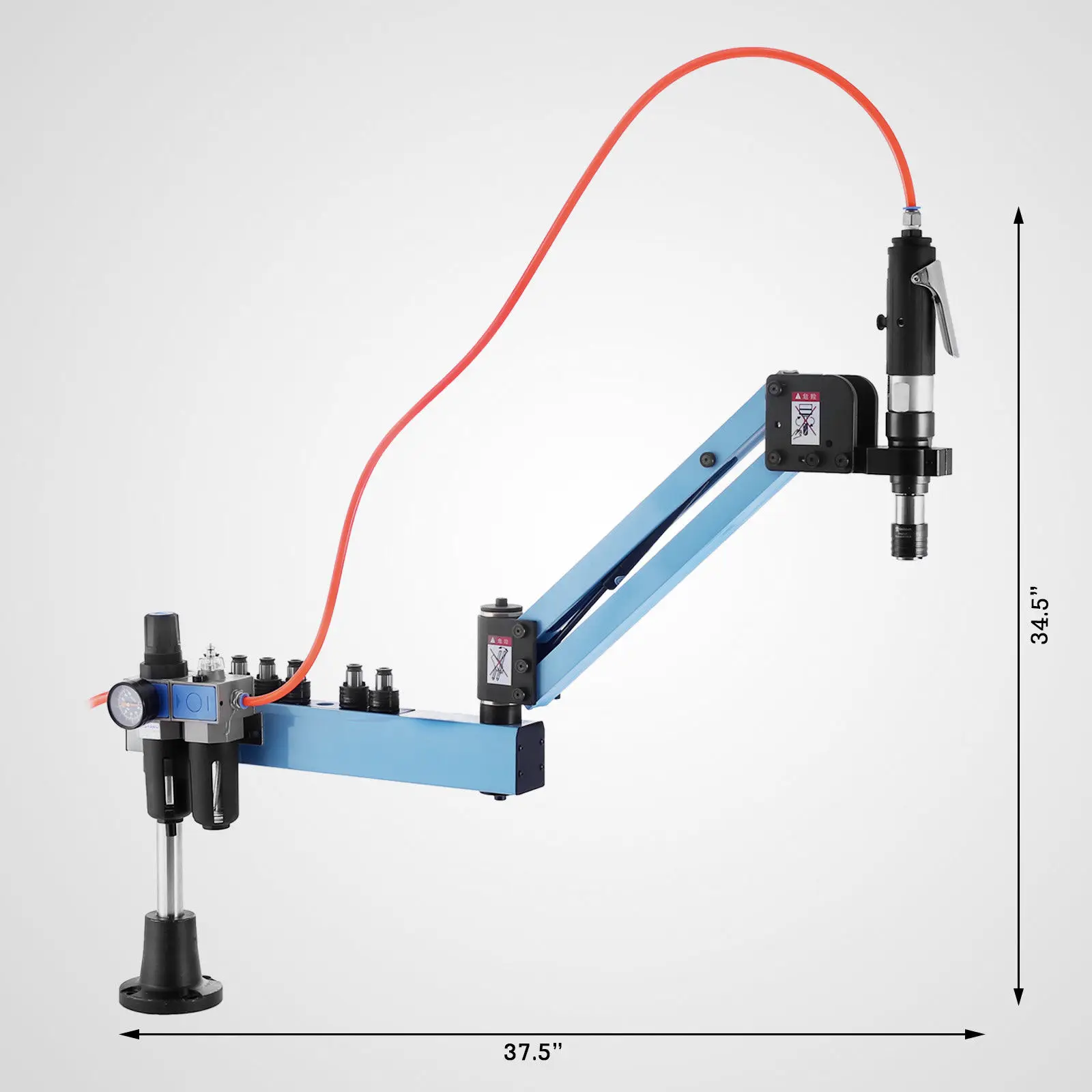 Vertikale Typ Pneumatische Luft Tippen Maschine Flexible Arm 1000mm