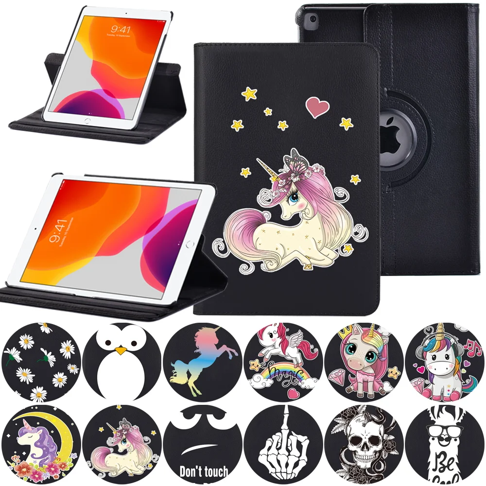 

360 Degrees Rotating Cover for Apple IPad 2021 9th Generation 10.2 Inch Leather Tablet Case for IPad 2021 9th