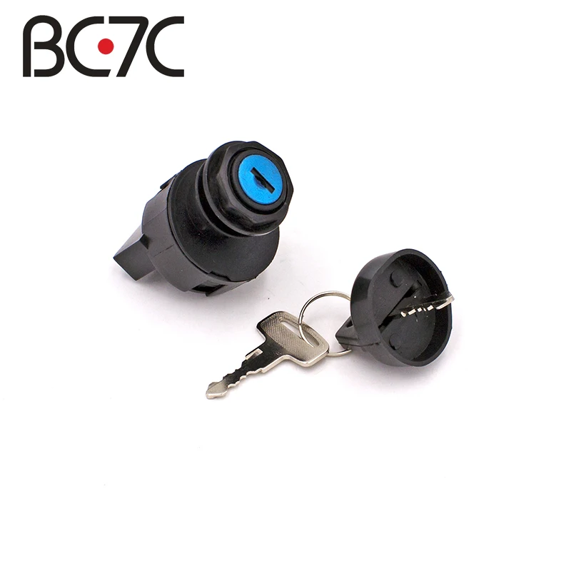 Black Universal Motorcycle Accessories Ignition Switch Key Motorbike Lock For Polaris Sportsman 400 500 570 850