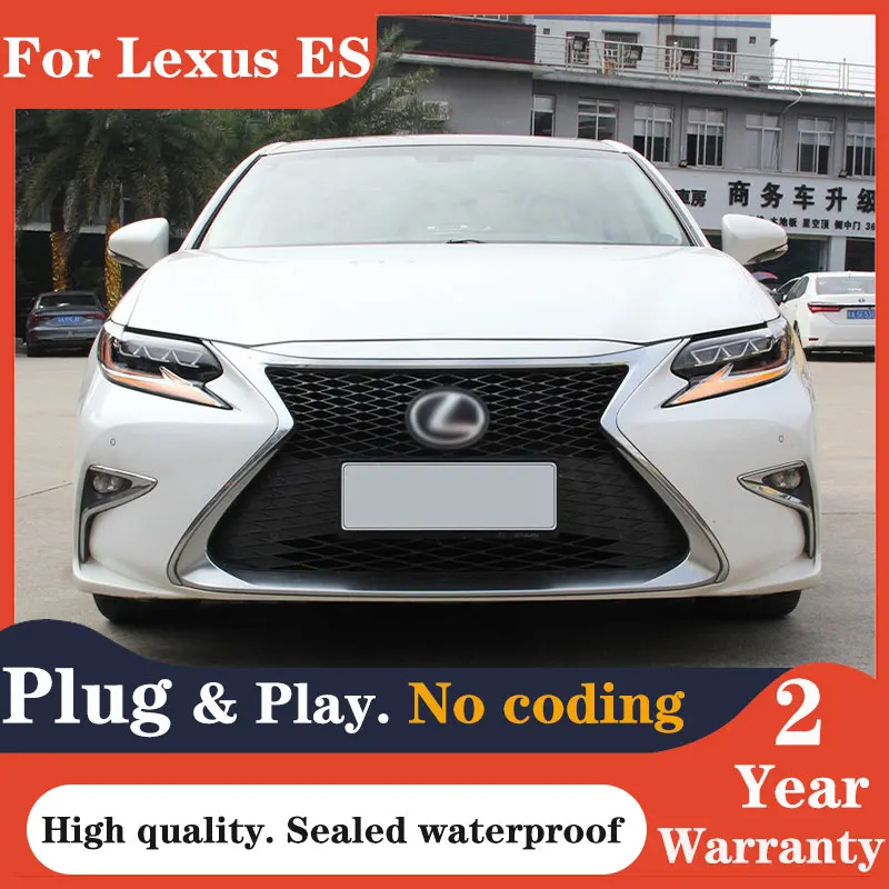 

Car Styling Headlights For Lexus ES Es200 ES250 ES260 ES300h 2013-2017 Head lamps LED Headlight LED Dual Projector FACELIFT