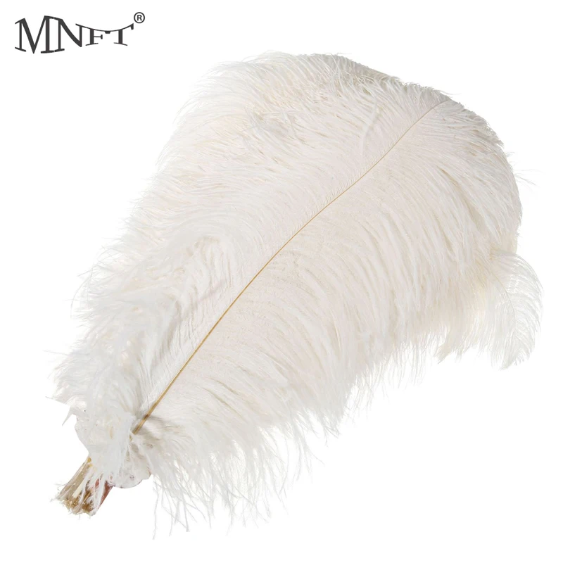 MNFT 4 Pcs Long Herl Ostrich Feather For Fly Tying intruder Streamer Saltwater Fly Fishing Flies Tying Materials