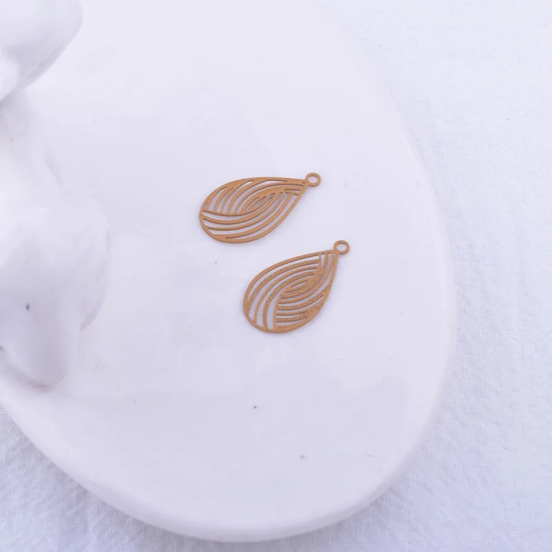 100pcs AC6867 10*18mm Small Water Drop Charms DIY Jewelry Making Equipment