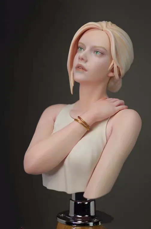 1/10Resin Model Bust GK，European girl，Unassembled and unpainted kit